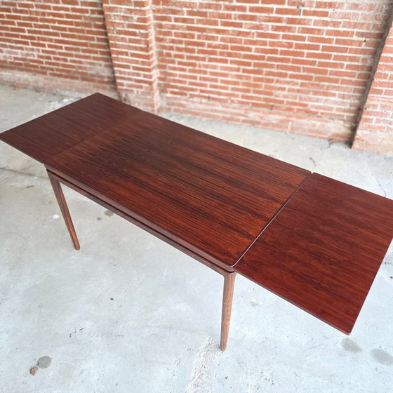 Johannes Andersen, Christian Linneberg, vintage Deense tafel, Andersen (Johannes), Eettafels, Hout, Bruin (foto 17 van 22)
