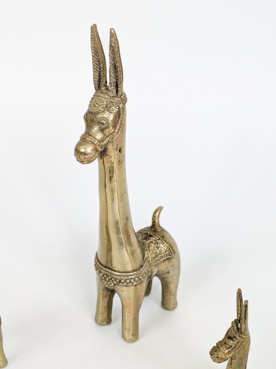 Trio vintage de figurines de lamas ou d'ânes en laiton massif, années 1970 – Objets déco, Brass (photo 7 of 20)