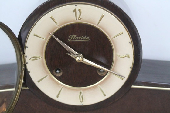 Orologio da camino MCM Anni '50-'60 "Florida" – Con Chiave – Wood (photo 5 of 14)