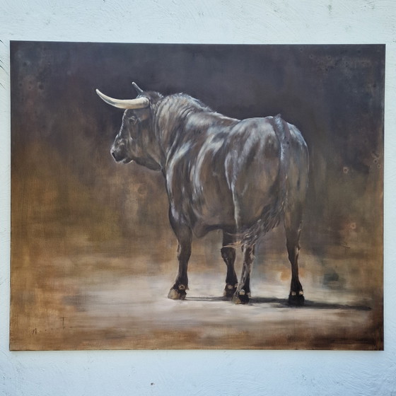 Image 1 of Schilderij Spaanse Stier door Nanouk Weijnen 