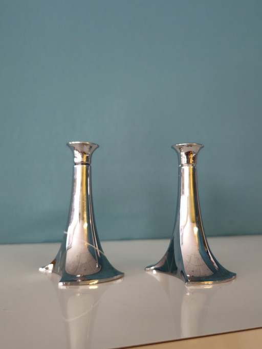 Set WMF Germany Silver-plated Vintage Candlesticks Candle holder Candlesticks