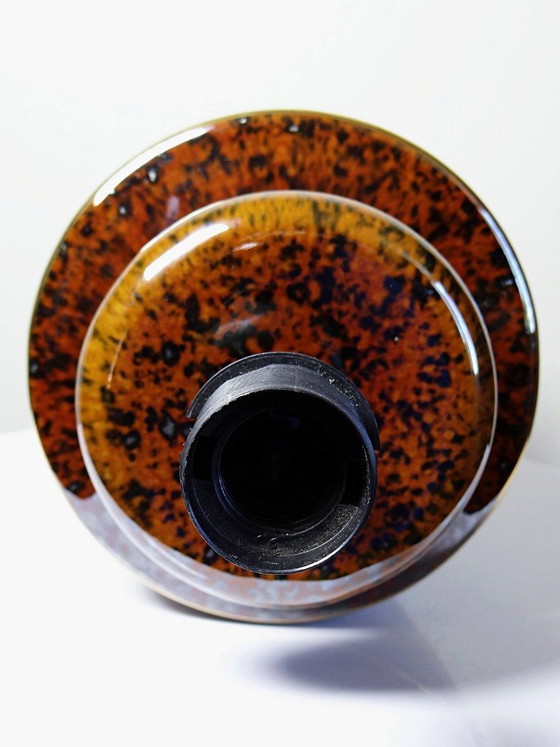 Image 1 of Vintage Italian pyrite ceramic lamp, 1970s-1980s Hollywood Regency