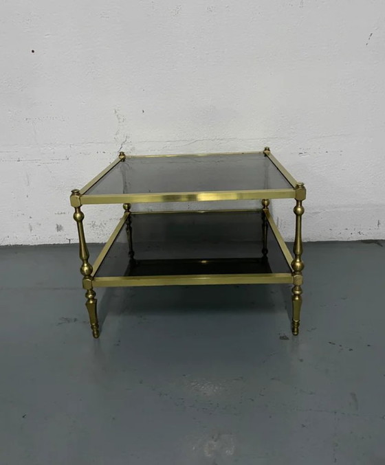 Image 1 of Vintage gouden salontafel