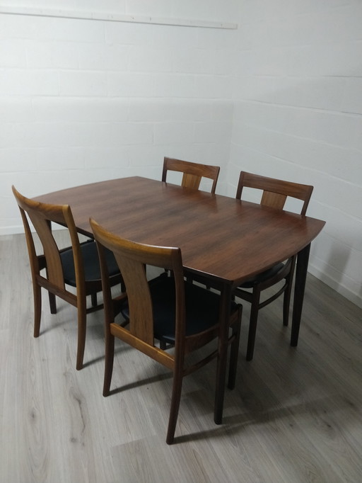Vintage Scandinavian dining room set | C-E Ekström