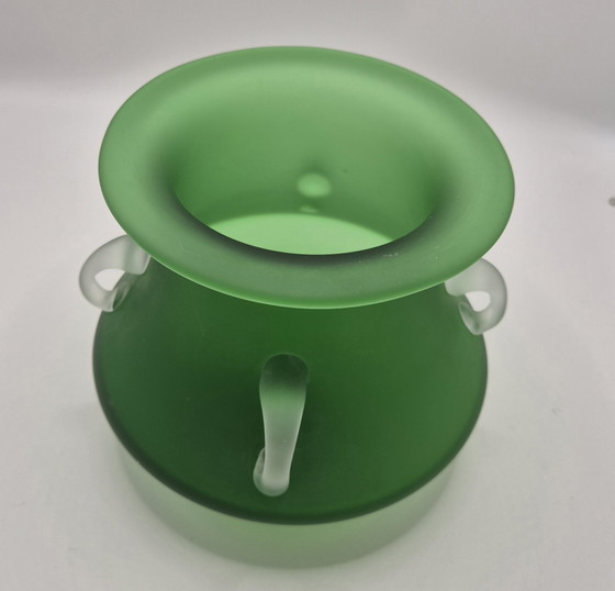 Emerald Green Vase – Decorative Objects, Glass (photo 3 of 5)