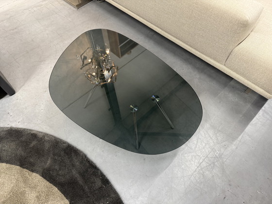 Image 1 of Tavolino da caffè Beek Maupertuus in vetro nero 110x71