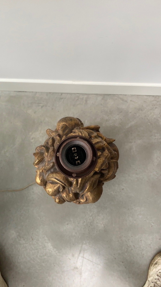 Image 1 of Vintage gouden vloerlamp - Hollywood regency/ Barok