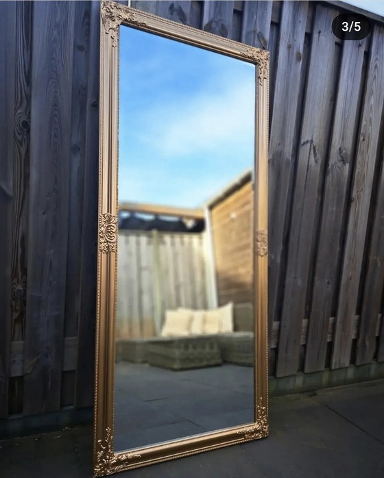 Image 1 of 2 specchi dorati-bronzo anticati