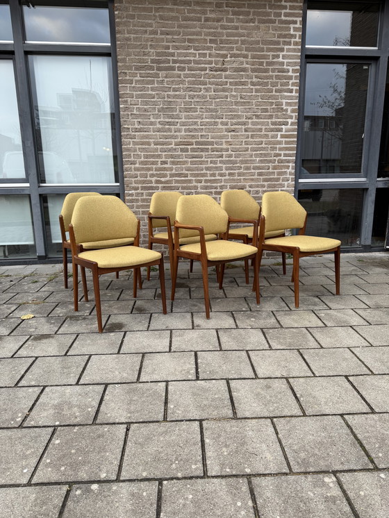 Image 1 of 6x restored dining room chairs, Wilkhahn '60