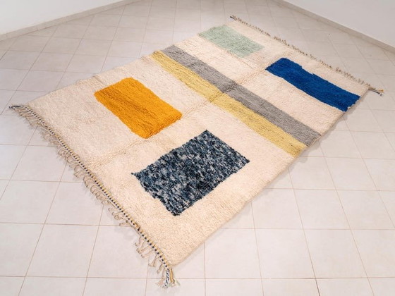 Image 1 of Alfombra Beni Ouraine tejida a mano, tradicionalmente de 150/250 cm.