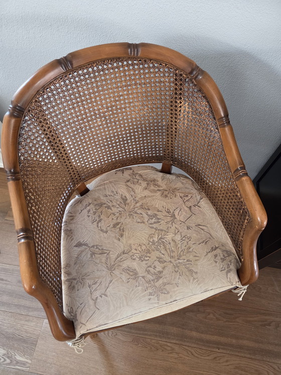 Image 1 of Vintage faux bamboo chair in Louis XV style