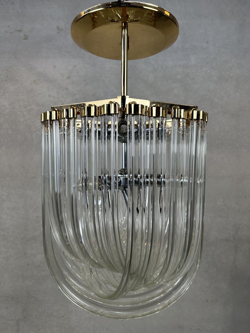 Vintage 'Curved' Murano Chandelier