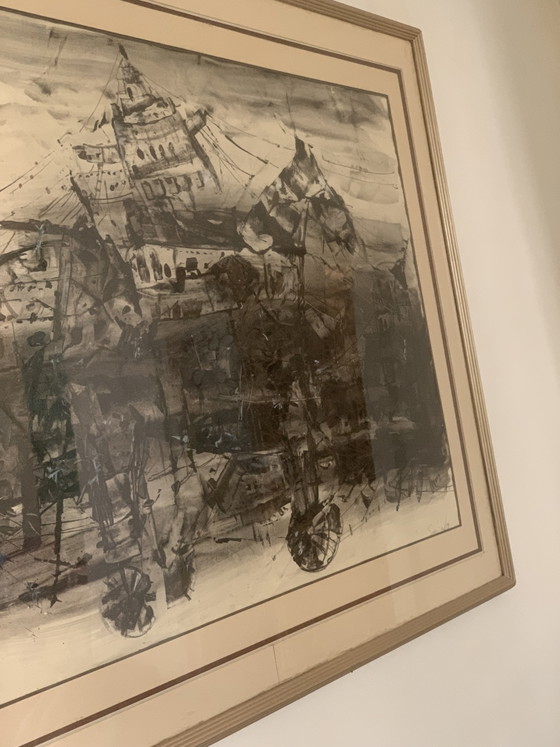 Viatcheslav "Slava" SAVELIEV (1944–2013) – Il Cavallo di Troia (1989) – Dipinti e disegni, Paper, Wood (photo 6 of 15)