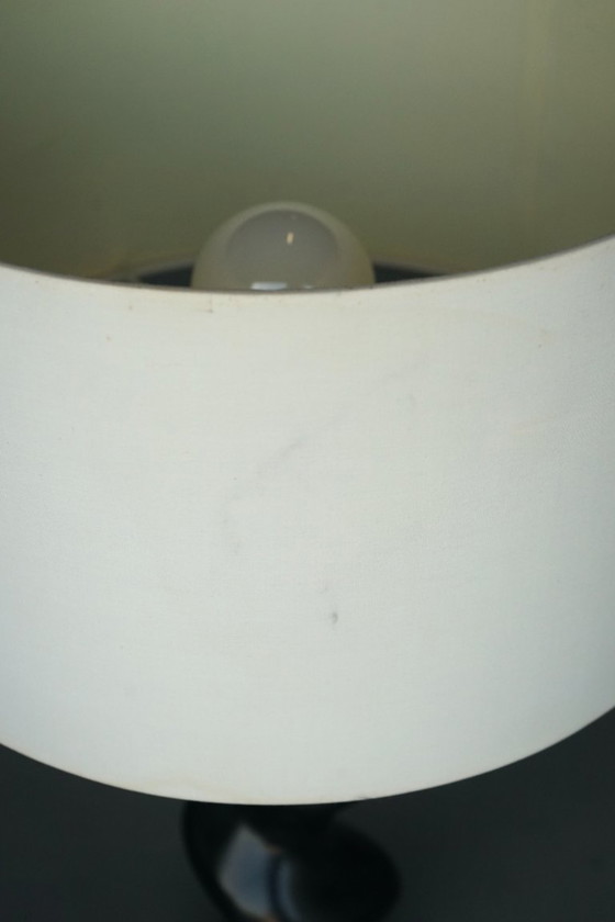 Model 42 Sculptural Ebonised Wood Table Lamp from Temde Leuchten, 1970s (photo 11 of 13)