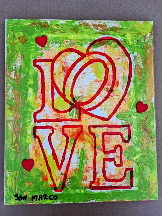 Image 1 of Enzo SAN MARCO - Love inclusive ® 3 - Tropical Passion - Artist's painting