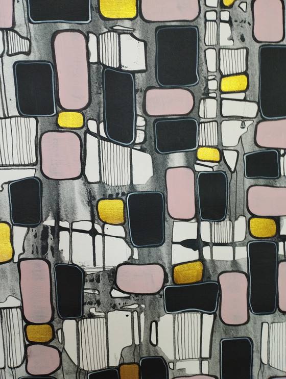 Image 1 of Natia Antadze Abstracte compositie XXL