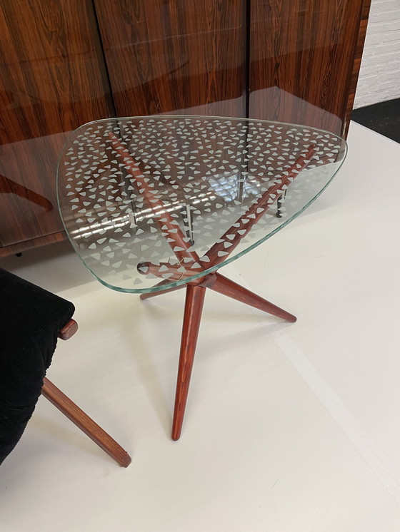 Image 1 of Vintage side table with a special base