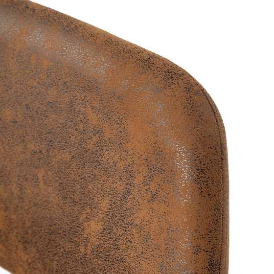 Image 1 of 2x Urban Meuble Vintage Drehstühle Für Esszimmer In Braunem Wildleder California KD Suede Brown Swivel