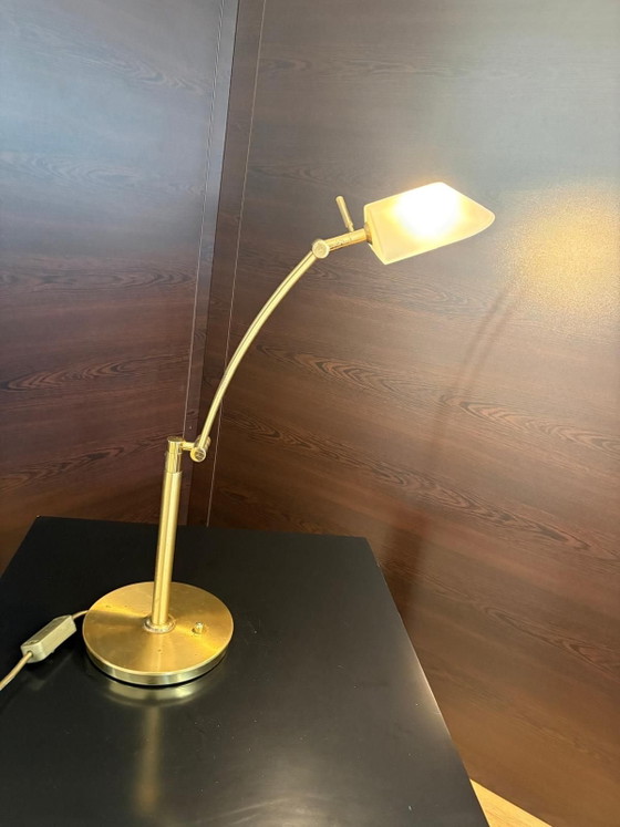 Vintage brass desk lamp by Bankamp Leuchten - Germany 1970s, Table lamps, Gold (photo 2 of 10)