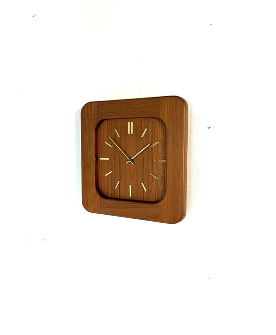 Image 1 of Vintage Teak Wall Clock, Westminster '70