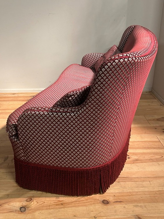 Schitterend Vintage Bankje Eerste Helft 20ste Eeuw – 2 zitsbanken, Textile (photo 4 of 13)