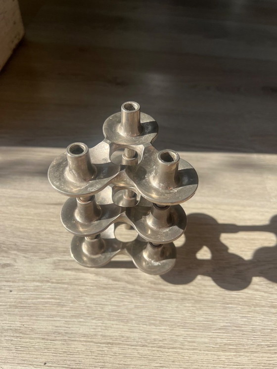 Image 1 of Vintage kaarsenhouder modulair Nagel Stoffi
