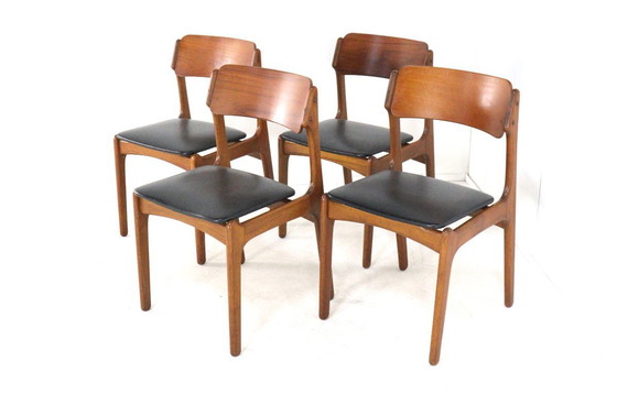 Image 1 of Set van 4 stoelen in de stijl van Erik Buch model 49 vintage