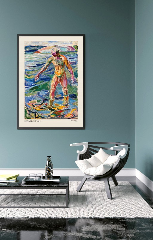 Uomo al bagno - Edvard Munch 1918 - Manifesto 70 × 100 cm