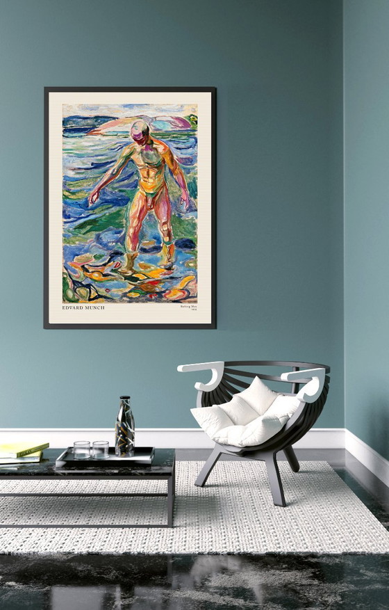 Image 1 of Uomo al bagno - Edvard Munch 1918 - Manifesto 70 × 100 cm