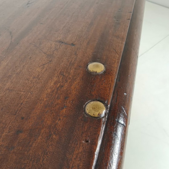 Image 1 of 18th-century Dutch VOC colonial chest with brass fittings