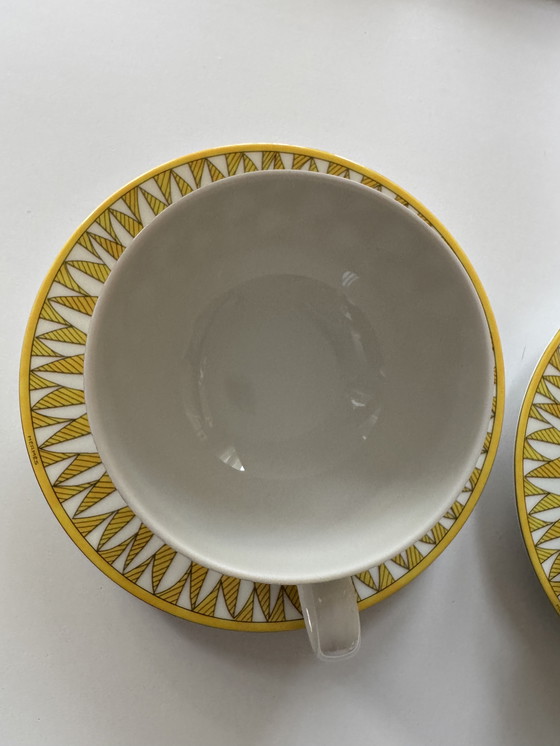 Image 1 of Soleil d'Hermès teacups and saucers