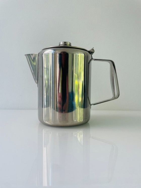 Image 1 of Caffettiera vintage in acciaio inox da 1,5 litri