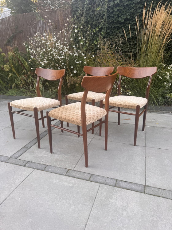 Set 4 Lübke Chairs – interlübke, Dining chairs, Wood, Textile (photo 5 of 8)
