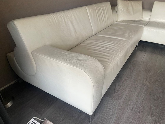 Image 1 of Leolux b-flat Ecksofa in Polarweiß.