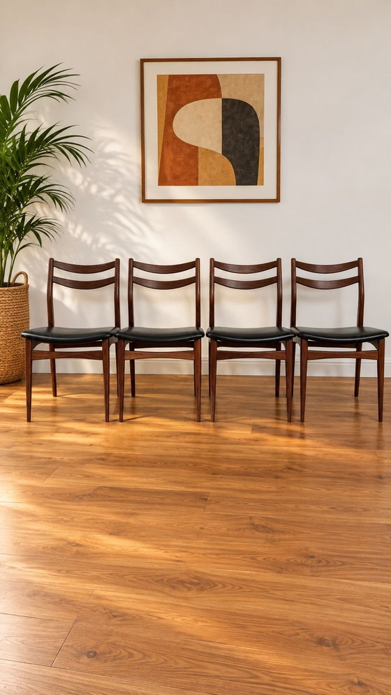 Vintage Scandinavian Design Table and Chairs – Dining set, Wood, Skai (photo 6 of 7)
