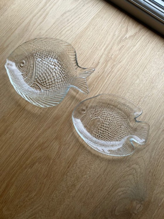 Image 1 of Servizio da pesca vintage in vetro Arcoroc/Pasabahce da 9 pezzi