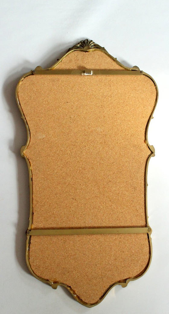 Image 1 of Wardrobe mirror - Wall mirror - Brass frame - Vintage