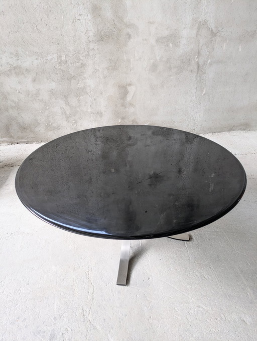 Tecno - Osvaldo BORSANI & Eugenio GERLI - Table - T69 Table - Aluminum, Black lacquered