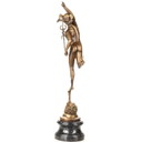 Bronzene Hermes-Statue von Merkur, 59 cm