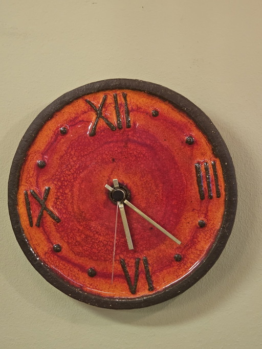 Vintage Krösselbach Keramik-Wanduhr Keramikuhr – klokken, Ceramic (photo 2 of 9)