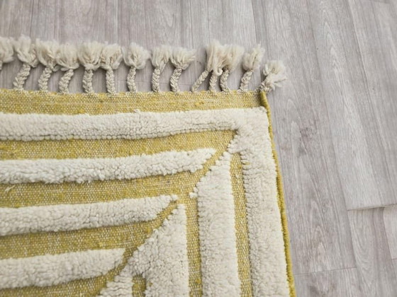 Image 1 of Authentiek handgemaakt beige Berberkleed, 1,5 x 2,5 m
