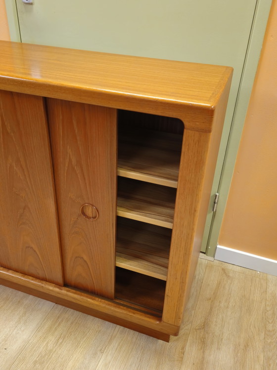 Image 1 of Silkeborg Danish Sliding Door Wardrobe Cabinet Small Cabinet Vintage