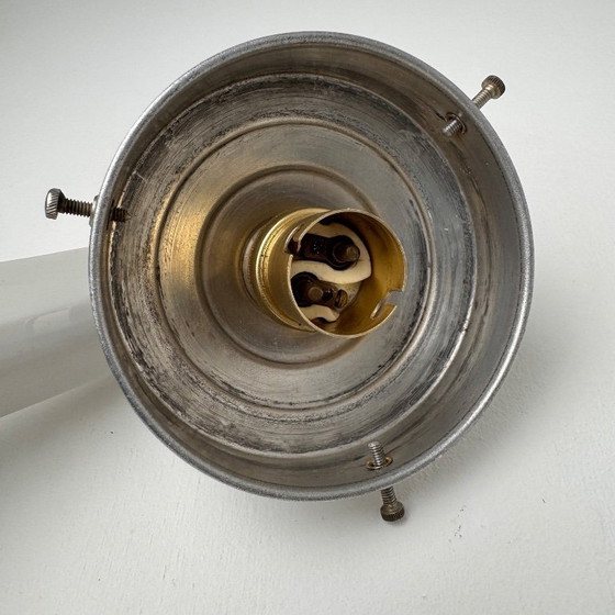 Image 1 of Pair of antique vintage opaline wall sconces