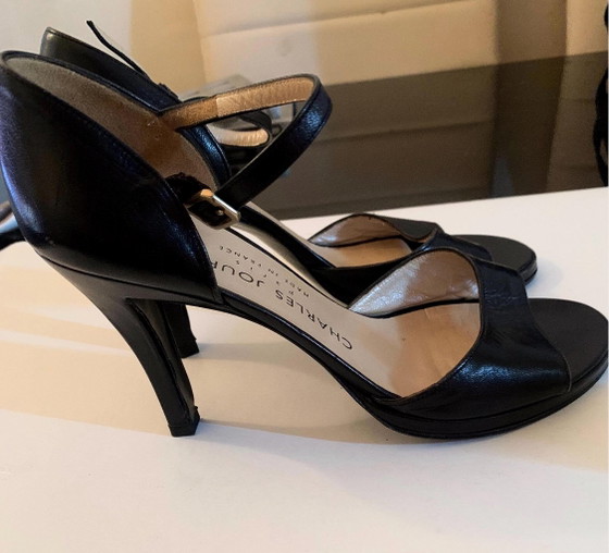 Charles Jourdan Zwarte Pumps Jaren 80 – Cadeaus, Leather (photo 2 of 13)