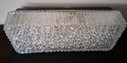 Plafonnier/applique rectangulaire en cristal taillé, années 1960