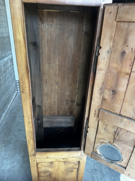 Franse kersenhouten kast voor een staande klok – begin 19e eeuw – Fabrication Artisanale 1800, Vitrinekasten (photo 10 of 15)