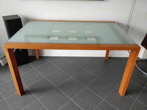 Table de salle à manger extensible en verre Ligne Roset