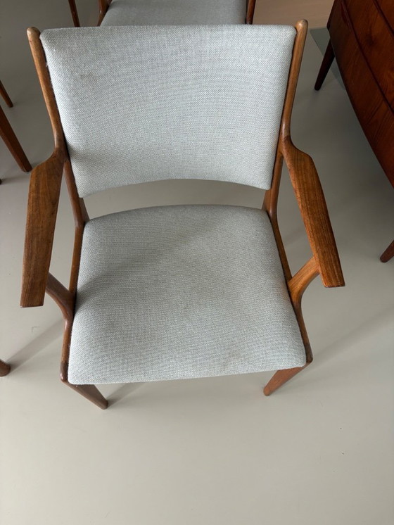 Image 1 of 5 sillas de comedor modernas de mediados de siglo de Johannes Andersen Uldum