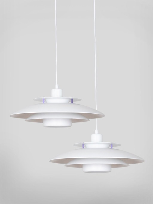 Paire de 2 suspensions vintage danoises des années 1980