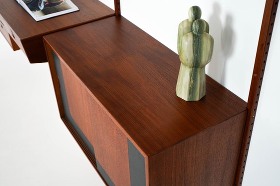 Image 1 of Teak modular shelving unit, Danish design, 1960s, manufactured by Hansen & Guldborg